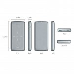 Wholesale 2 in 1 Qi Wireless Charging & Power Bank External Battery Pack 10000 mAh (Gray)